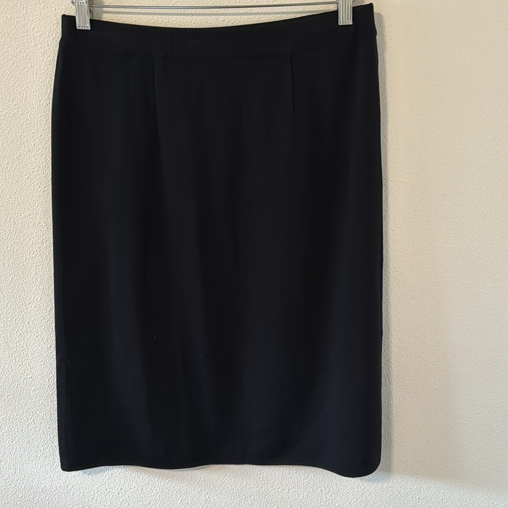 Vintage Exclusively Misook Solid Black Pencil Ski… - image 2